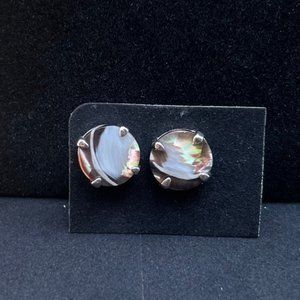 White and Brown Marble Studs or Bundle 3/$30